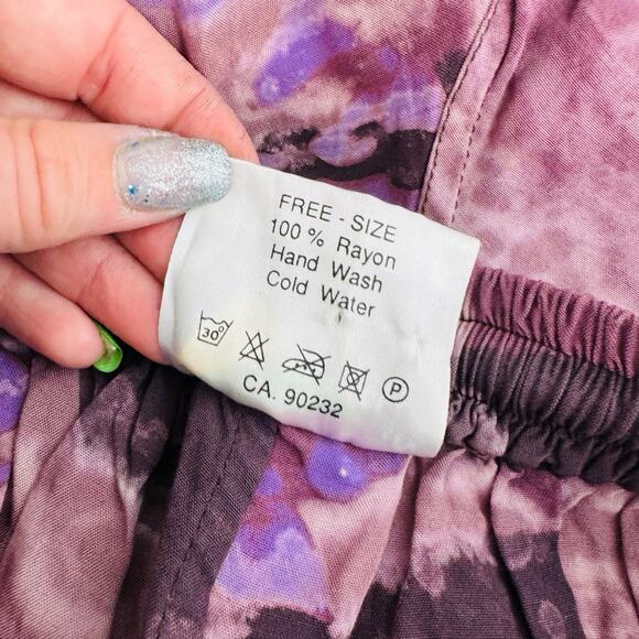 Jalan Jalan Purple Watercolor Shorts Women’s Free Size - Picture 7 of 8